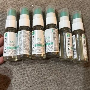 BRAND NEW 6 bottles Biolage scalp sync scalp concentrate travel sz 1 fl oz each